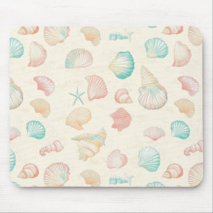 Rustikale Küste - Muscheln, Starfish, Riff (22) Mousepad