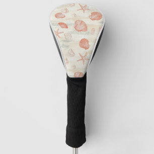 Rustikale Küste - Muscheln, Starfish, Riff (29) Golf Headcover