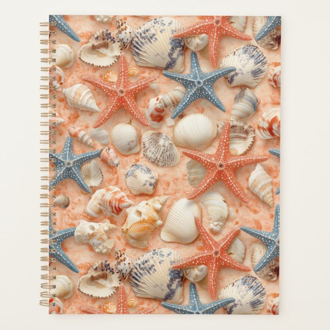 Rustikale Küste - Muscheln, Starfish, Riff (8) Planer (Vorderseite)
