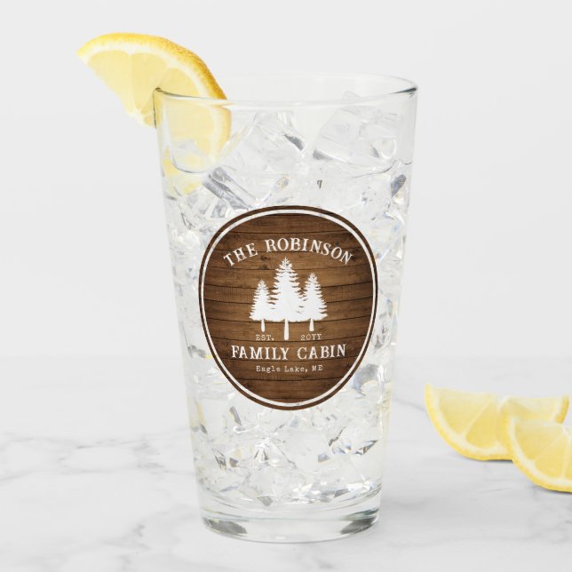 Rustikale Landfamilienhäuser Baumkronen Holzpflast Glas (Vorderseite Ice)
