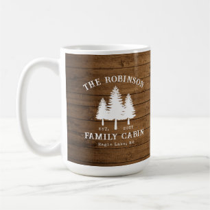 Rustikale Landfamilienhäuser Baumkronen Holzpflast Kaffeetasse