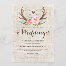 Rustikale Landflorenkünstler Hochzeitseinladungen Einladung
