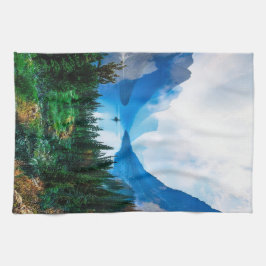 Rustikale Landgebirge Naturfotografie Geschirrtuch