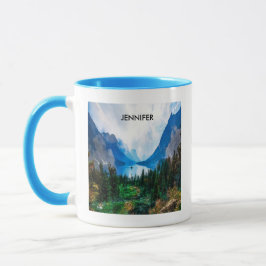 Rustikale Landgebirge Naturfotografie Tasse