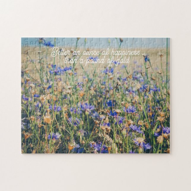 Rustikale Landschaft Blumenfeld (Horizontal)