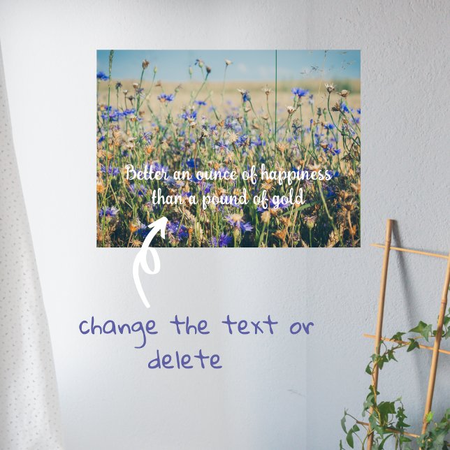 Rustikale Landschaft Blumenfeld Poster (Von Creator hochgeladen)