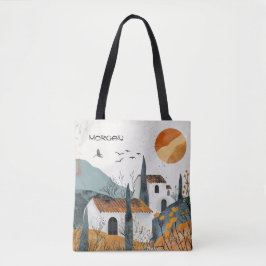 Rustikale Landschaft Kunst, ästhetische Gestaltung Tasche