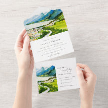 Rustikale Landschaft Seebad Landschaft Hochzeit