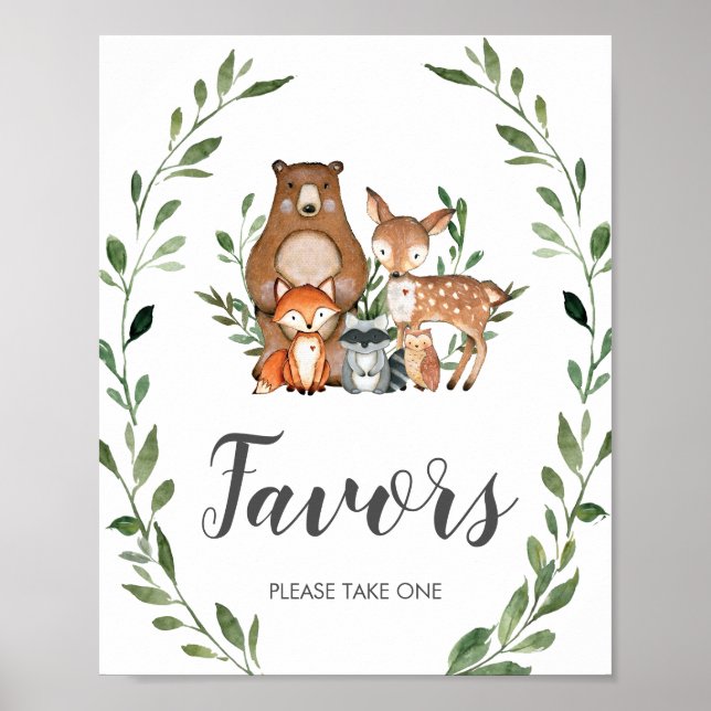 Rustikale Landtiere bevorzugen Unterschrift Poster (Vorne)