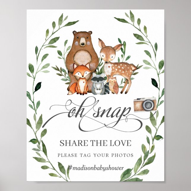 Rustikale Landtiere teilen die Liebe Poster (Vorne)