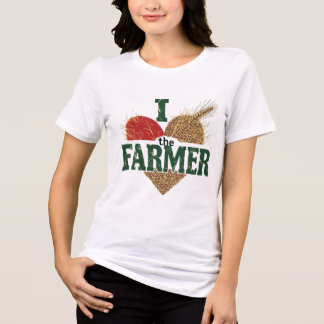 Rustikale landwirtschaftliche Grafik "Ich liebe de Tri-Blend Shirt