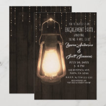 Rustikale Laterne & Lights Stallholz-Engagement Pa
