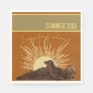 Rustikale Lazy Days Ahead Personalisiert Picnic Na Serviette