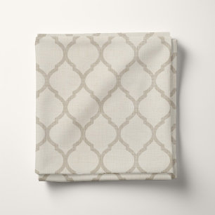 Rustikale Leinen Beige und Taupe marokkanisches Qu Stoff