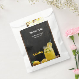 Rustikale Lemon Lemonade Kinderdusche Geschenktütchen