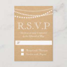 Rustikale Leuchtenreihe UAWG 3,5" x 5" RSVP Karte