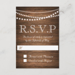 Rustikale Leuchtenreihe UAWG 3,5" x 5" RSVP Karte