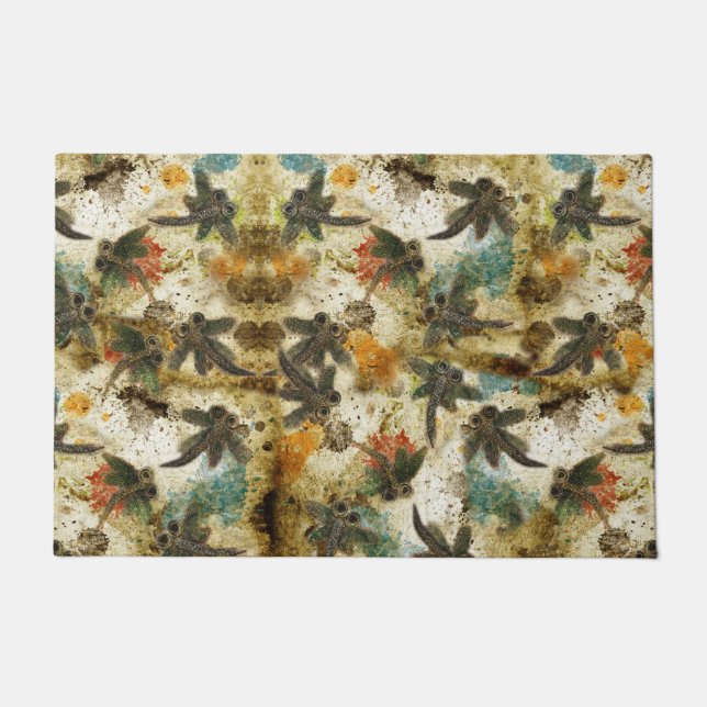 Rustikale Libelle Fußmatte (Vorderseite)