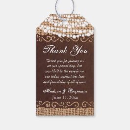 Rustikale Lichter Hochzeit Danke Ihnen für Tags Geschenkanhänger