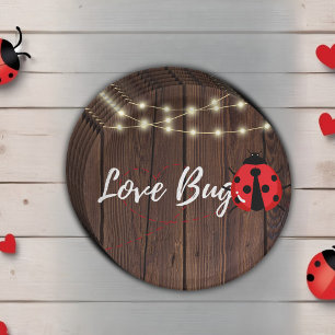 Rustikale Liebe Bug Baby Dusche Pappteller