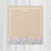 Rustikale Lila Aquarellfarben-Lupen