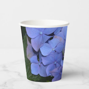 Rustikale Lila Hydrangea makrophylla Pappbecher