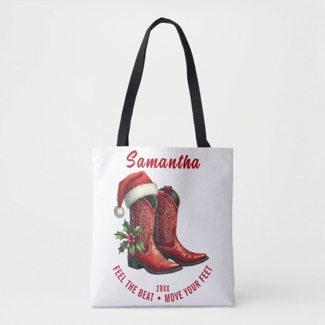 Rustikale Line Dance Cowboy-Stiefel Tasche (Vorderseite)