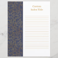 Rustikale Linenunterteilung Blauer Rezept Binder B