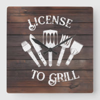 Rustikale "Lizenz zum Grill"-Wandleuchte - Funny G