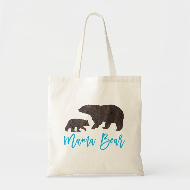 Rustikale Mama-und Baby-Bärn-Taschen-Tasche Tragetasche (Vorne)