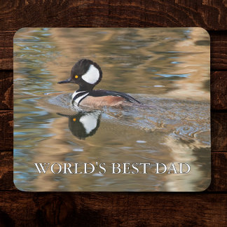 Rustikale männliche Duck-Welt ist der beste Vater Mousepad