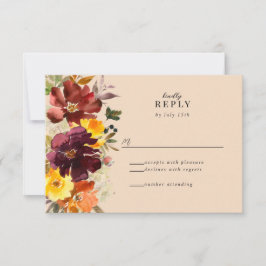 Rustikale Marsala Burnt Orange Fall Wreath RSVP Ka