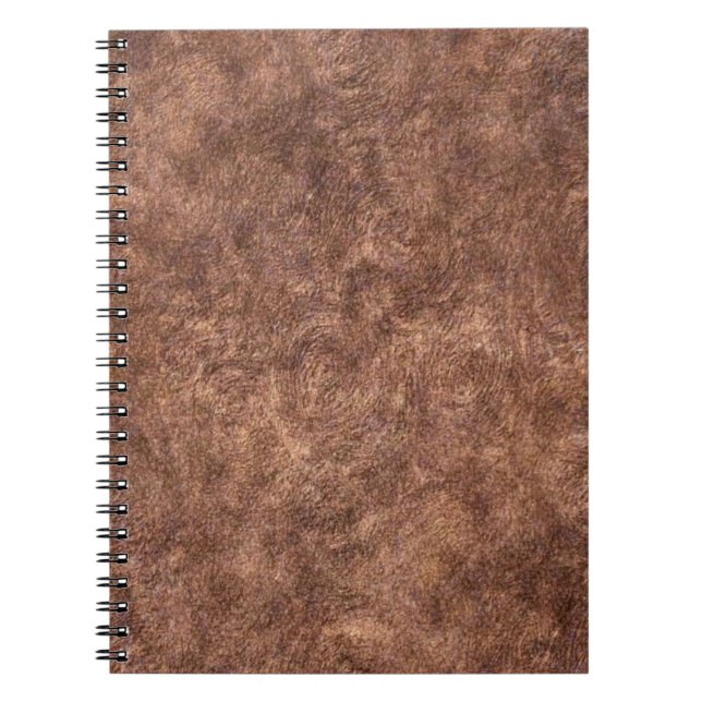 Rustikale Maskuline Walnut Brown Notizblock (Vorderseite)
