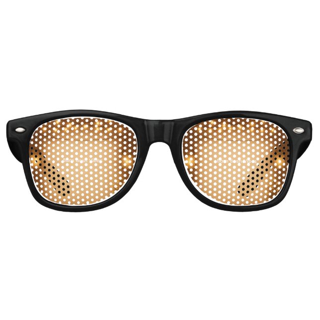 Rustikale Mason Jar & String Lights Hochzeitsfeier Partybrille (Vorderseite)