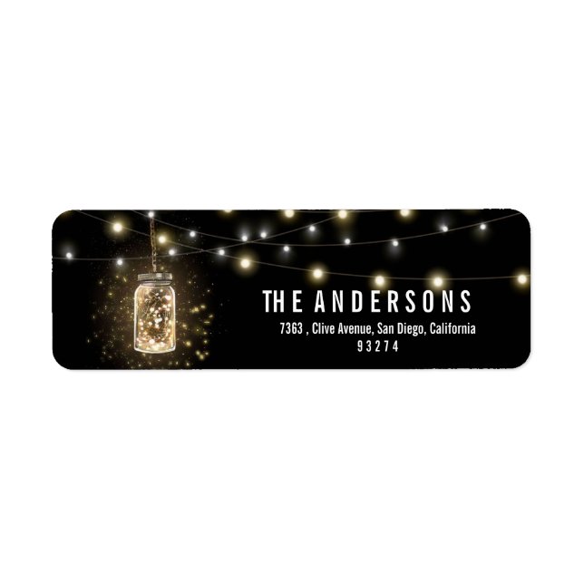 Rustikale Mason Jars String Lights (Vorne)