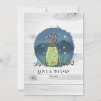 Rustikale Maus Firefly Mason Jar