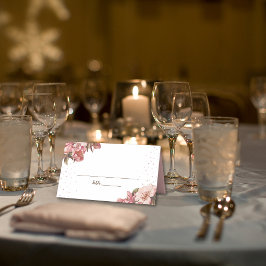 Rustikale Mauve Wedding Platzkarte