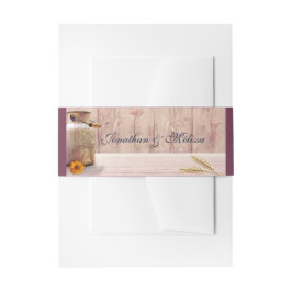 Rustikale Milch kann Hochzeit Einladungsbanderole