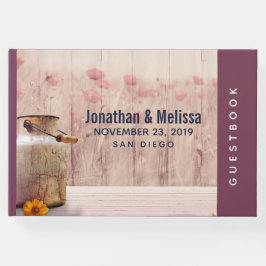 Rustikale Milch kann Hochzeit Gästebuch