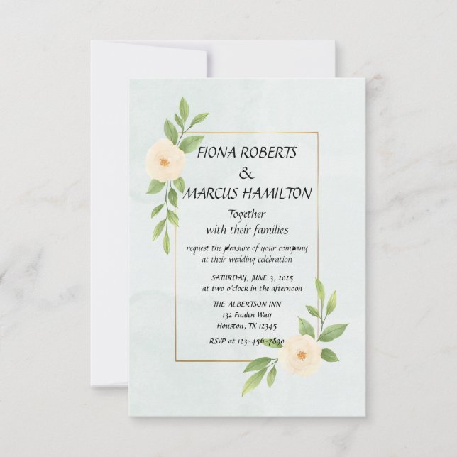 Rustikale Minimalistisch Elegante RSVP-Karte RSVP Karte (Vorderseite)