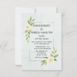 Rustikale Minimalistisch Elegante RSVP-Karte RSVP Karte