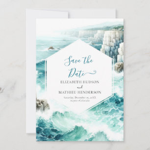 Rustikale Minimalistische Schönheits-Hochzeit Save The Date