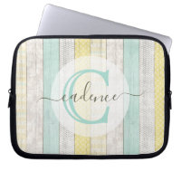 Rustikale Minze & Yellow Boho Geo Moderne Personal