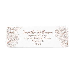 Rustikale Mocha Mousse Classic Wedding Rücksendead