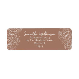 Rustikale Mocha Mousse Classic Wedding Rücksendead