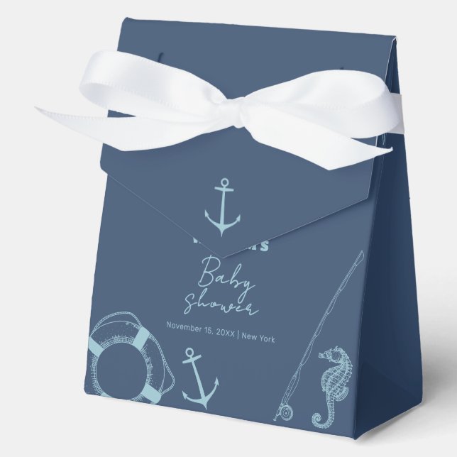 Rustikale, moderne Babydusche Geschenkschachtel (Vorderseite)