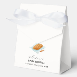 Rustikale, moderne Backbude in der Oven Babydusche Geschenkschachtel