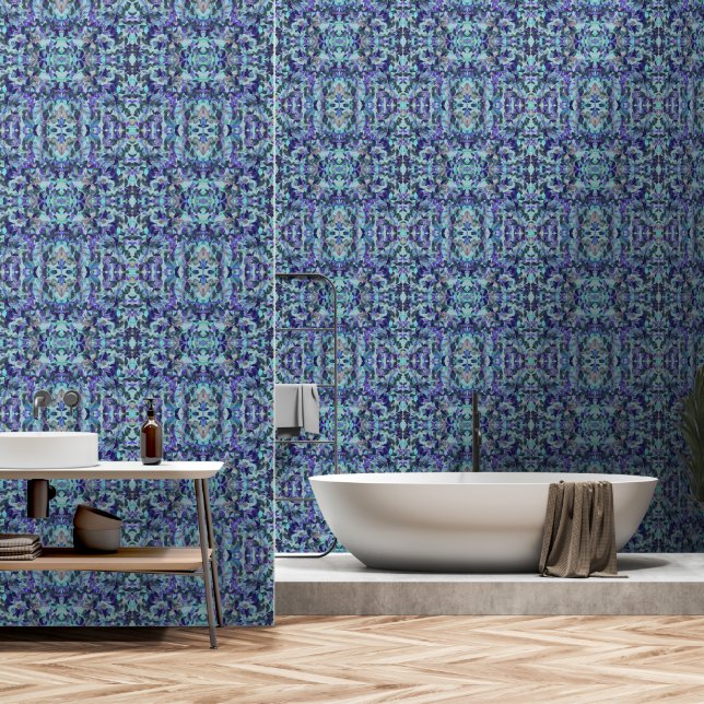 Rustikale moderne Blätter3 Tapete (Badezimmer)