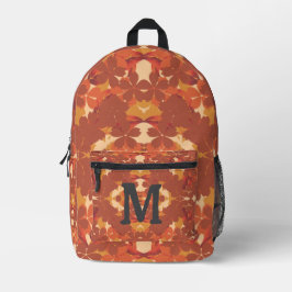 Rustikale moderne Blätter 4 Bedruckter Rucksack