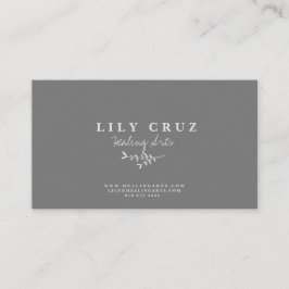 Rustikale moderne botanische Kalligraphie-Visitenk Visitenkarte